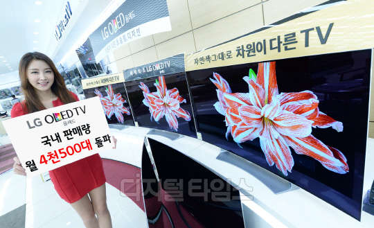 LG전자, OLED TV 월 판매량 4500대 돌파